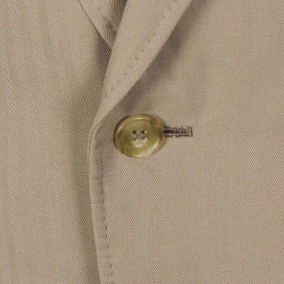 RARE Norman of #SavileRow 40S Beige Sport Coat 611 - Picture 3 of 8